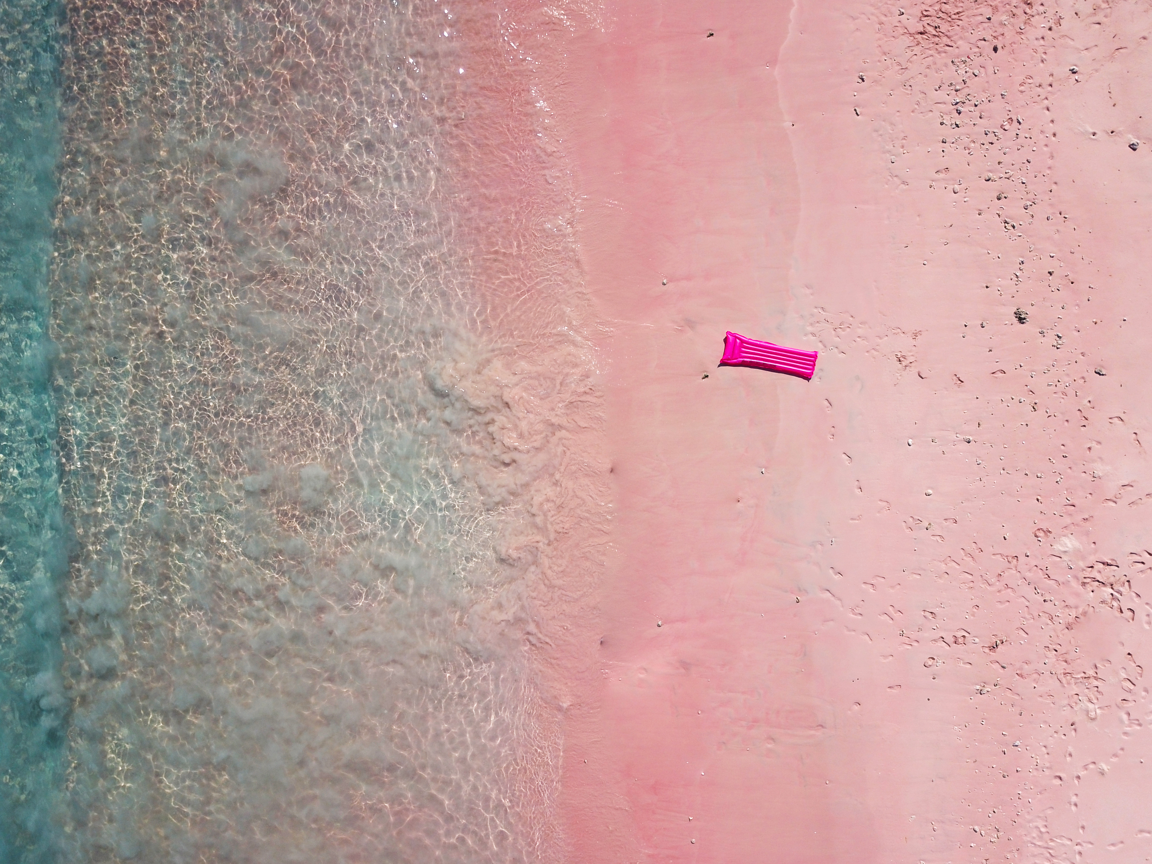 Pink Sand Beach with Floatie